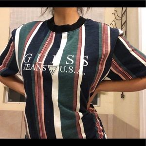 Guess originals oversized sayer striped T-shirt